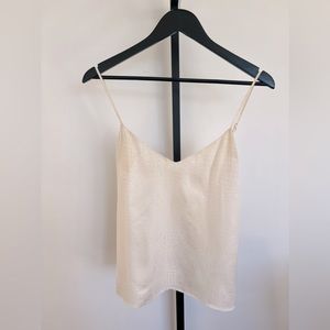 Lagence python white silk top